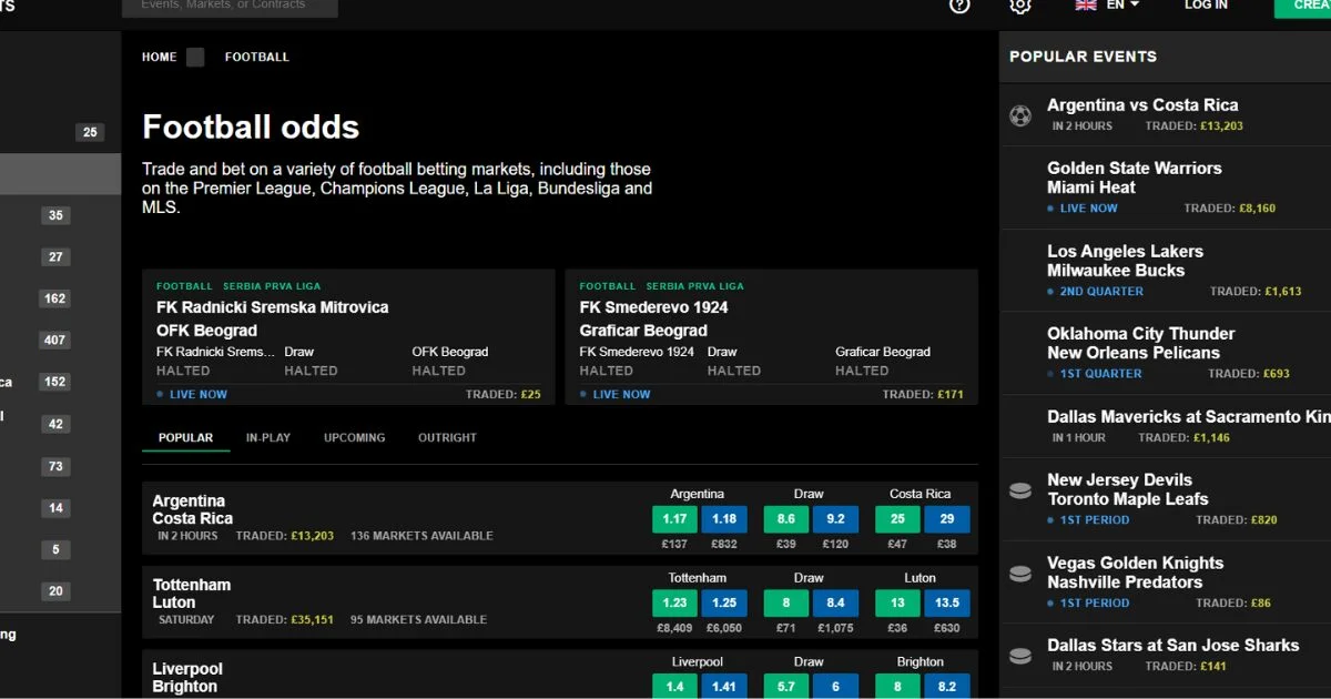 The smarkets exchange